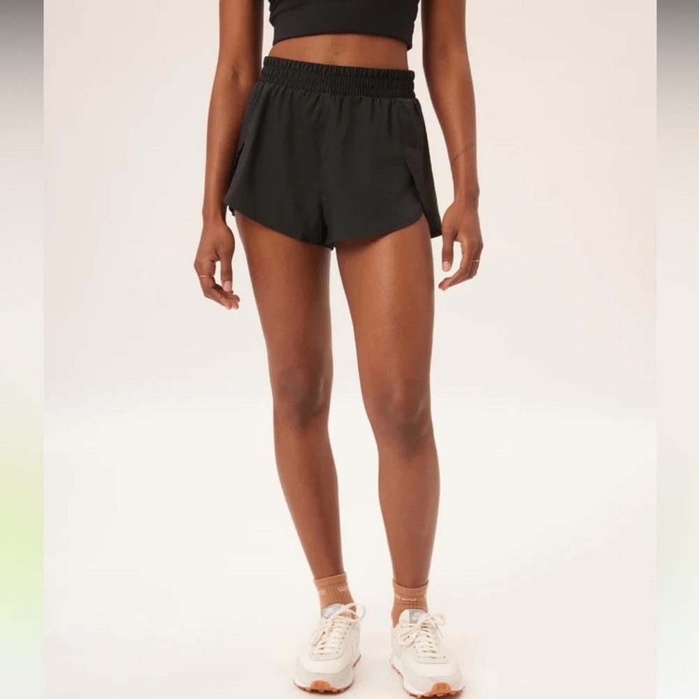 Girlfriend Collective Black Trail Short